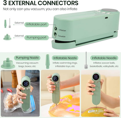 جهاز تفريغ  الهواء وغلق الأكياس